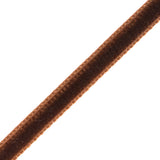 Single Faced Velvet Ribbon Made in Italy - 1/8" - Brown - Sabine Collection