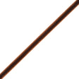 Single Faced Velvet Ribbon Made in Italy - 1/8" - Brown - Sabine Collection