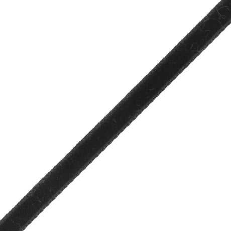 Single Faced Velvet Ribbon Made in Italy - 1/8" - Black - Sabine Collection