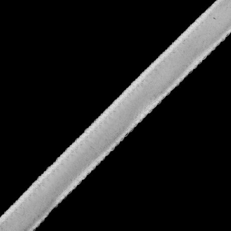 Single Faced Velvet Ribbon Made in Italy - 1/8" - Off-White - Sabine Collection