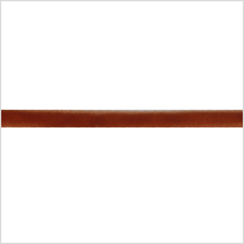 Single Faced Velvet Ribbon Made in Italy - 1/8" - Rust - Sabine Collection