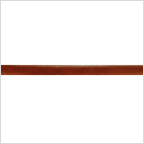 Single Faced Velvet Ribbon Made in Italy - 1/8" - Rust - Sabine Collection