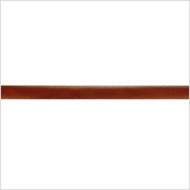 Single Faced Velvet Ribbon Made in Italy - 1/8" - Rust - Sabine Collection