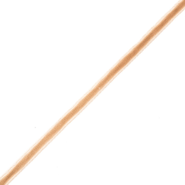Single Faced Velvet Ribbon Made in Italy - 1/8" - Beige - Sabine Collection