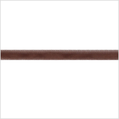 Single Faced Velvet Ribbon Made in Italy - 1/8" - Dark Tan - Sabine Collection
