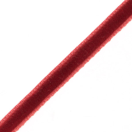 Single Faced Velvet Ribbon Made in Italy - 1/4" - Dark Rust - Sabine Collection