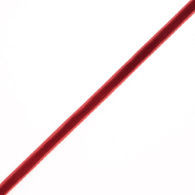Single Faced Velvet Ribbon Made in Italy - 1/4" - Dark Rust - Sabine Collection