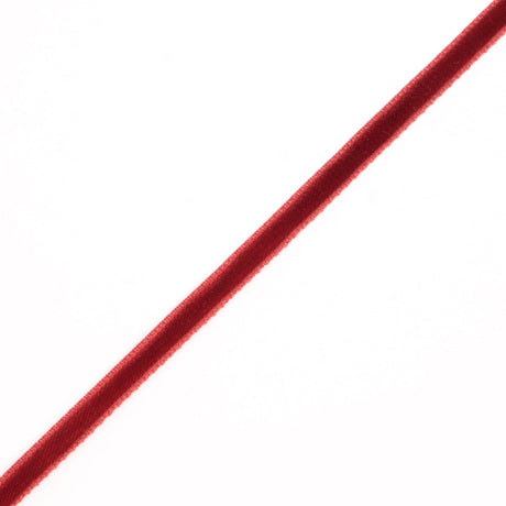 Single Faced Velvet Ribbon Made in Italy - 1/4" - Dark Rust - Sabine Collection
