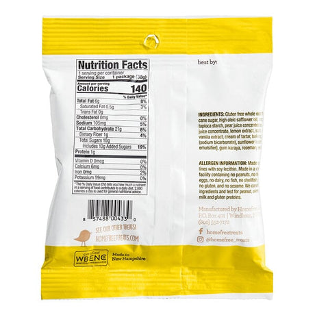 Homefree Gluten-Free Mini Lemon Burst Cookies 1 oz. - 30/Case