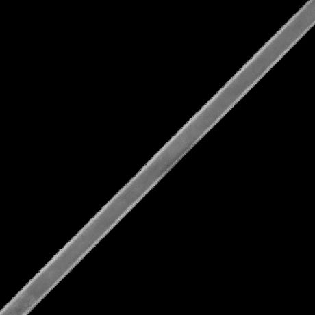 Single Faced Velvet Ribbon Made in Italy - 1/8" - Silver - Sabine Collection