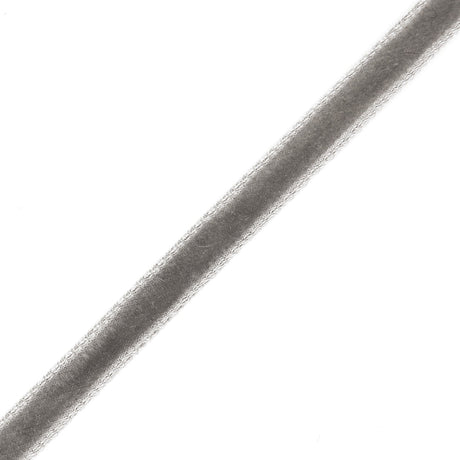 Single Faced Velvet Ribbon Made in Italy - 1/8" - Gray - Sabine Collection