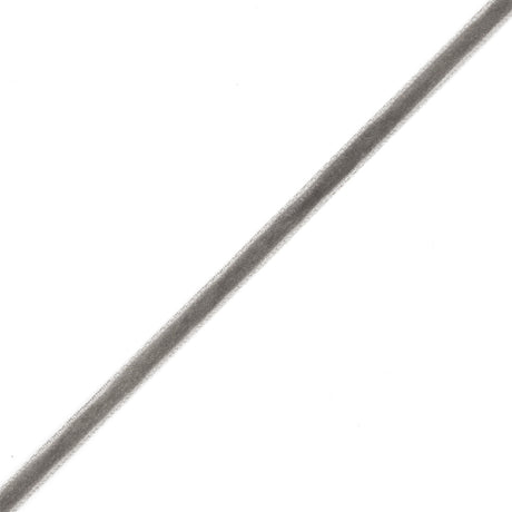 Single Faced Velvet Ribbon Made in Italy - 1/8" - Gray - Sabine Collection