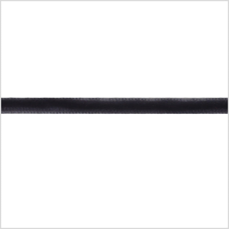 Single Faced Velvet Ribbon Made in Italy - 1/8" - Dark Gray - Sabine Collection