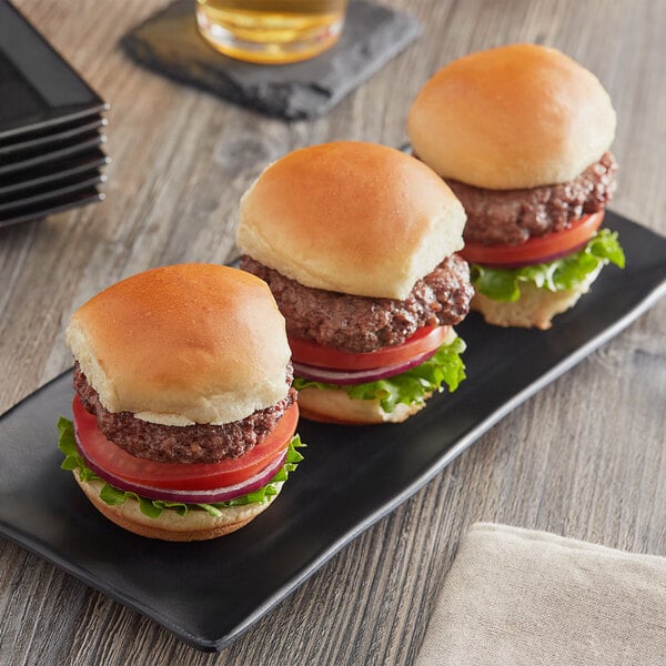 Turano 2 3/4" Sliced Mini Brioche Slider Bun - 216/Case