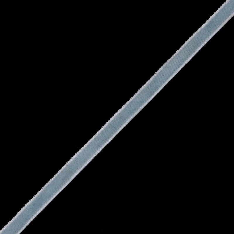 Single Faced Velvet Ribbon Made in Italy - 1/8" - Baby Blue - Sabine Collection