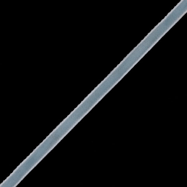 Single Faced Velvet Ribbon Made in Italy - 1/8" - Baby Blue - Sabine Collection