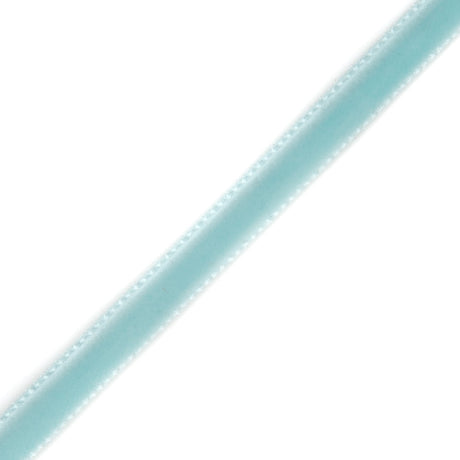 Single Faced Velvet Ribbon Made in Italy - 1/8" - Turquoise - Sabine Collection