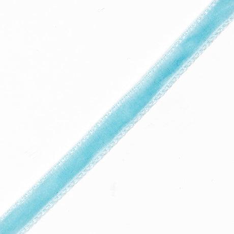 Single Faced Velvet Ribbon Made in Italy - 1/8" - Sky Blue - Sabine Collection