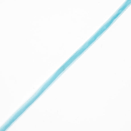 Single Faced Velvet Ribbon Made in Italy - 1/8" - Sky Blue - Sabine Collection