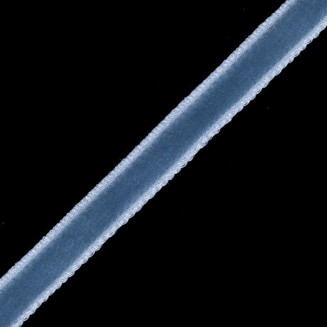 Single Faced Velvet Ribbon Made in Italy - 1/8" - French Blue - Sabine Collection