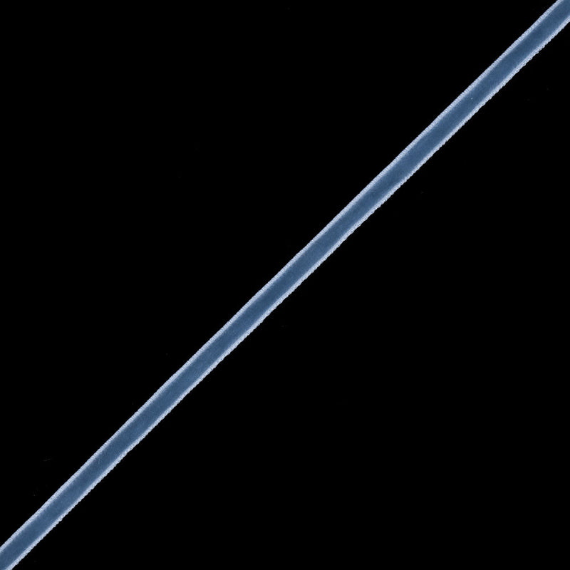 Single Faced Velvet Ribbon Made in Italy - 1/8" - French Blue - Sabine Collection