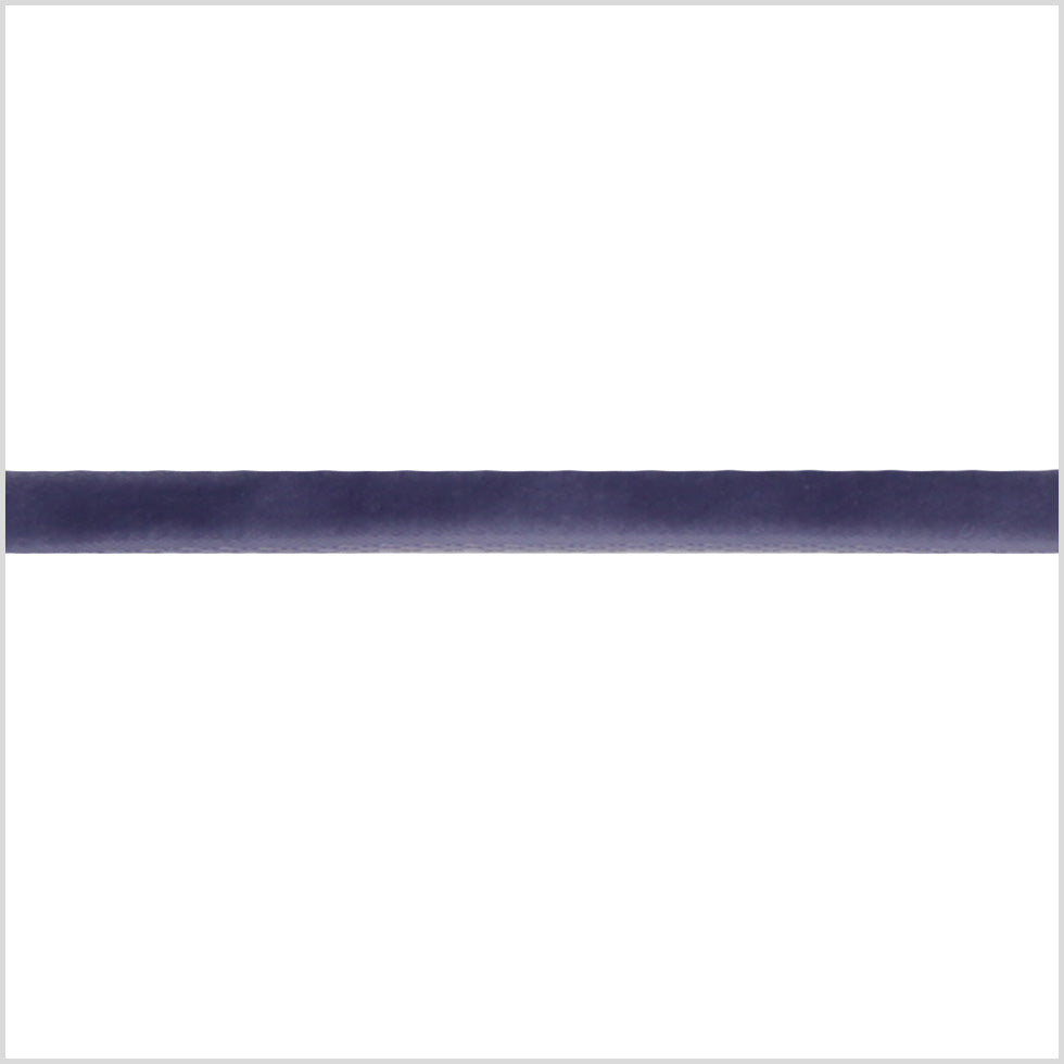 Single Faced Velvet Ribbon Made in Italy - 1/8" - Purple Gray - Sabine Collection