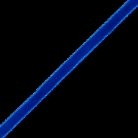 Single Faced Velvet Ribbon Made in Italy - 1/8" - Royal - Sabine Collection