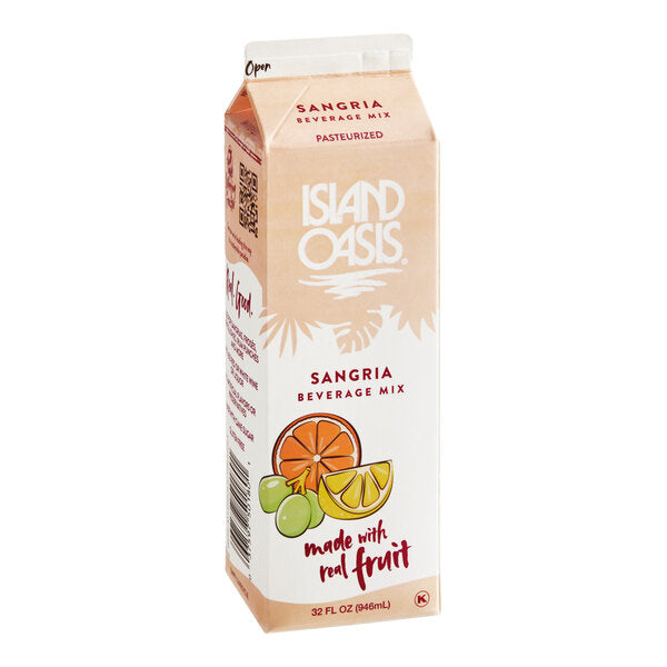 Island Oasis Sangria Frozen Beverage Mix 32 fl. oz. - 12/Case