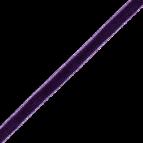 Single Faced Velvet Ribbon Made in Italy - 1/8" - Dark Grape - Sabine Collection