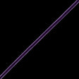 Single Faced Velvet Ribbon Made in Italy - 1/8" - Dark Grape - Sabine Collection