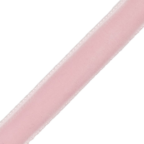 Single Faced Velvet Ribbon Made in Italy - 3/8" - Baby Pink - Sabine Collection