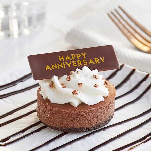 Chocolatree Happy Anniversary Chocolate Decoration - 50/Box