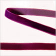 Single Faced Velvet Ribbon Made in Italy - 3/8" - Wine - Sabine Collection
