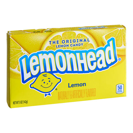 Lemonhead Original Lemon Candy Box 5 oz. - 12/Case