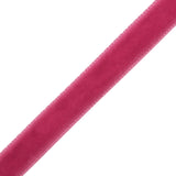 Single Faced Velvet Ribbon Made in Italy - 3/8" - Beauty Pink - Sabine Collection