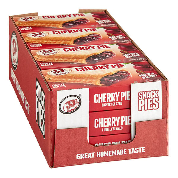 JJ's Bakery Cherry Pie Turnover 4 oz. - 48/Case