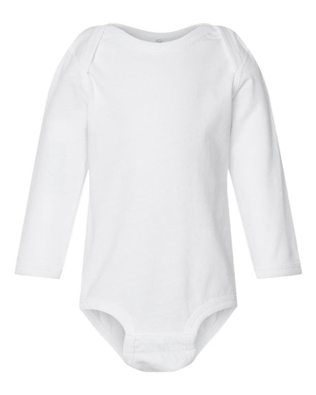 Rabbit Skins® Infant Fine Jersey Long Sleeve Bodysuit Soft Cotton Fabric with Comfortable Snap Closure