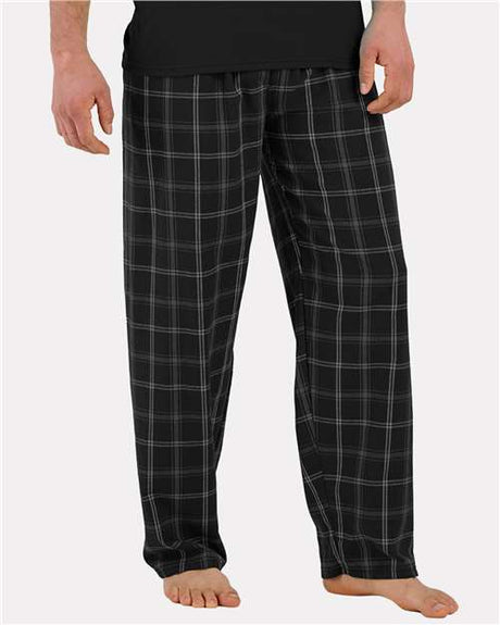 Boxercraft® Men’s Harley Flannel Pants Double-Brushed Cotton, Elastic Waist & Plaid Design