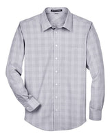 Devon & Jones® Mens Glen Plaid Dress Shirt Cotton Polyester Fit
