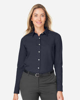 Devon & Jones® Women’s Poplin Dress Shirt Moisture-Wicking Stretch Fabric Elegant Workwear