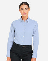 Devon & Jones® Women’s Moisture-Wicking Microstripe Dress Shirt Comfortable Stretch Business Attire