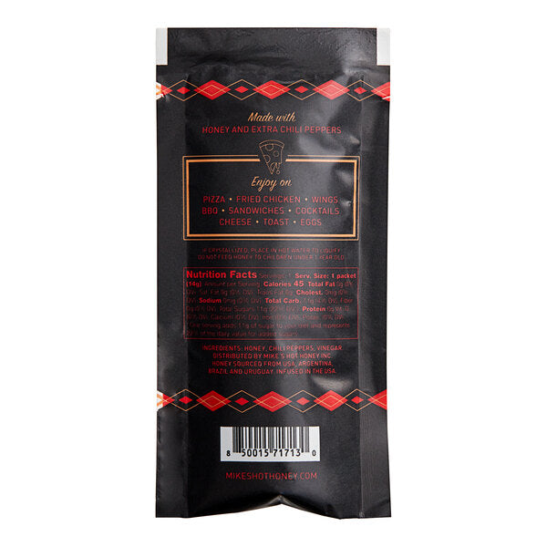 Mike's Hot Honey Extra Hot 0.5 oz. Packet - 100/Case