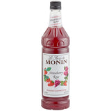 Monin Premium Strawberry Rose Flavoring Syrup 1 Liter - 4/Case
