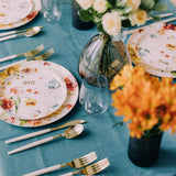 20 Count Elegant 10 Inch Earthtrends Aviv Design Paper Plates for Parties and Special Events