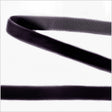 Single Faced Velvet Ribbon Made in Italy - 3/8" - Black - Sabine Collection