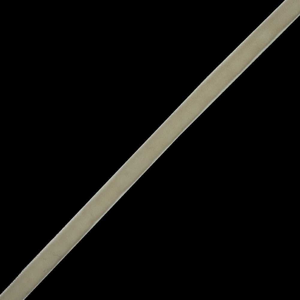 Single Faced Velvet Ribbon Made in Italy - 3/8" - Ivory - Sabine Collection