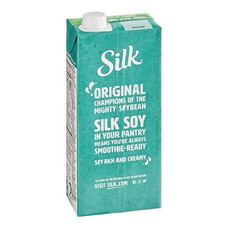 Silk Organic Unsweetened Soy Milk 32 fl. oz. - 6/Case