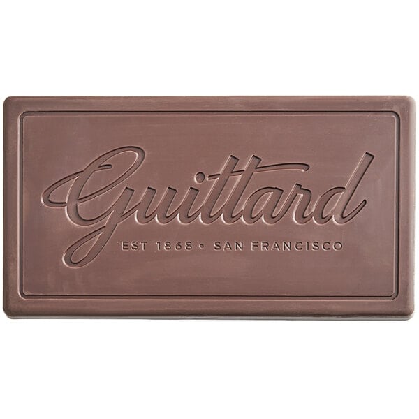 Guittard 10 lb. Molding Solitaire 54% Dark Chocolate Bar - 5/Case