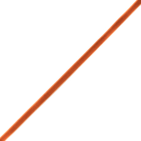 Single Faced Velvet Ribbon Made in Italy - 3/8" - Rust - Sabine Collection
