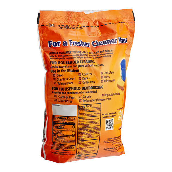 Arm & Hammer® 5 lb. Baking Soda - 4/Case